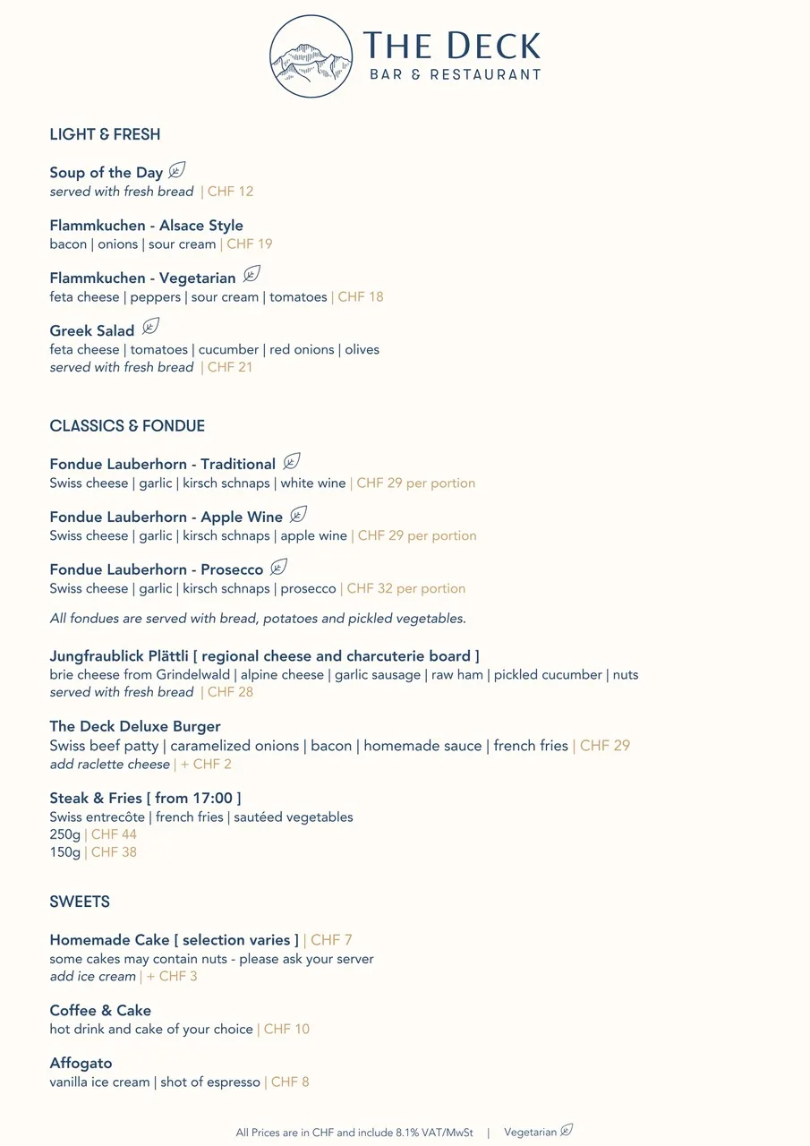 The Deck - Food Food - The Deck